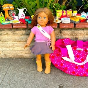 American Girl Doll includes ALL kitchen accessories AND carry bag!